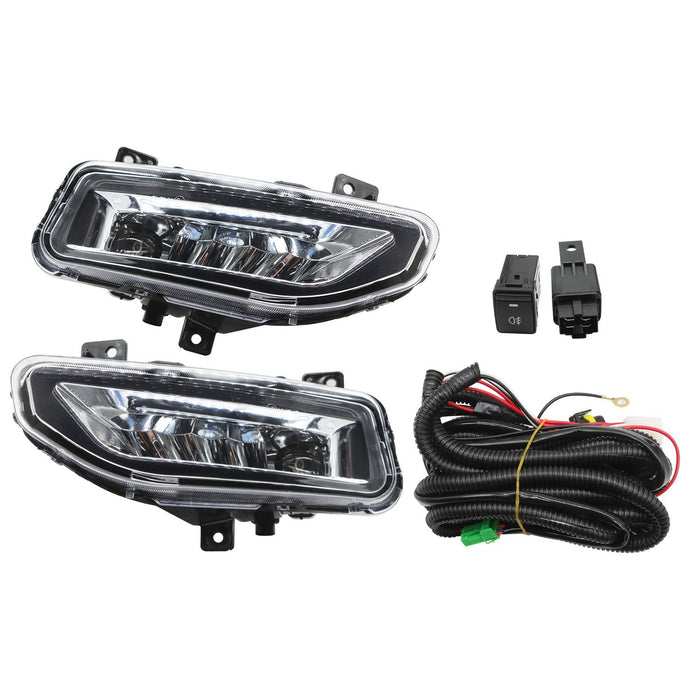 DURAFORCE Nissan Frontier 2020-2024 LED Front Bumper Fog Lights Lamps Replacement