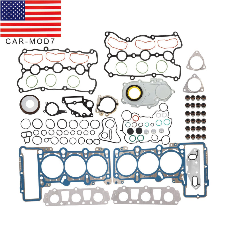 DURAFORCE AUDI VW V6 3.0T Engine Gasket Rebuild Kit for A4 Quattro S4 S5 Q5 Q7 Touareg