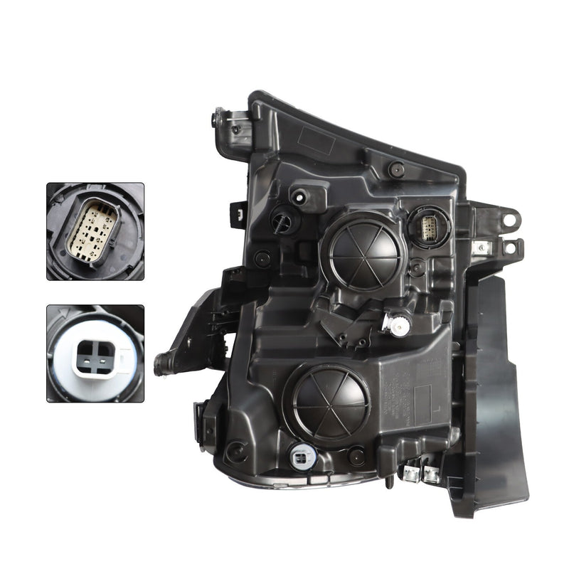 DURAFORCE 2019-2023 Dodge RAM 1500 Left Driver Chrome Halogen Headlight Headlamp