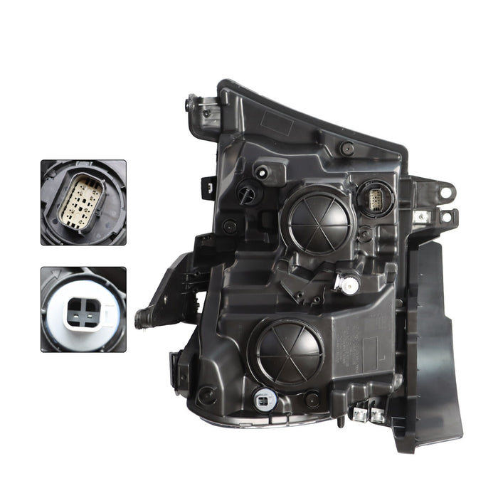 DURAFORCE 2019-2023 Dodge RAM 1500 Left Driver Chrome Halogen Headlight Headlamp