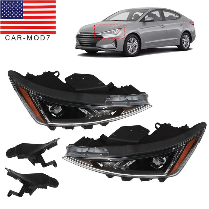 DURAFORCE 2019-2020 Hyundai Elantra Halogen Headlight Pair Left & Right RH+LH