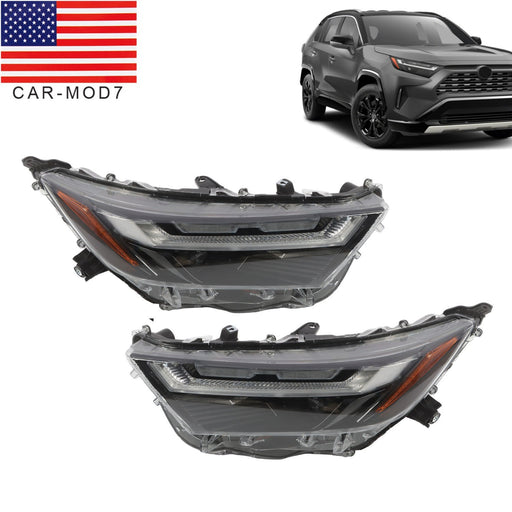DURAFORCE 2022-2023 Toyota RAV4 XLE LED Headlight Assembly Left & Right Side Pair