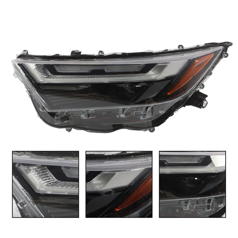 DURAFORCE 2022-2023 Toyota RAV4 XLE LED Headlight Assembly Left & Right Side Pair