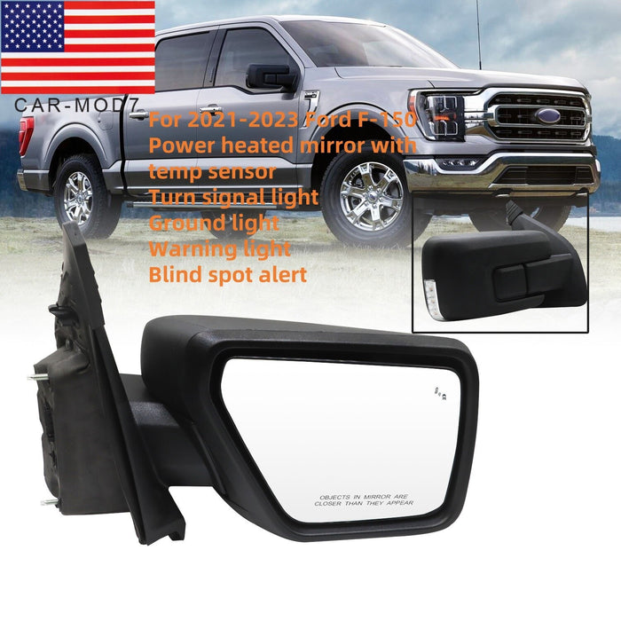 DURAFORCE 2021-2023 Ford F-150 Right Heated Side Mirror w/ Signal & BSM Rear View
