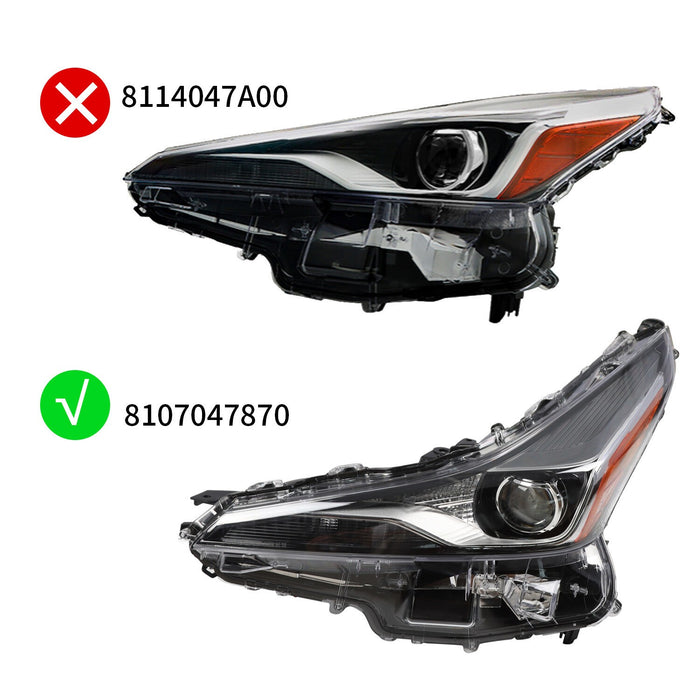 DURAFORCE 2019-2022 Toyota Prius Left Headlight Assembly Driver Side TO2502280