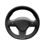 DURAFORCE Tesla Model 3 Steering Wheel Cover Wrap Alcantara Suede Carbon Leather