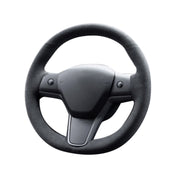 DURAFORCE Tesla Model 3 Steering Wheel Cover Wrap Alcantara Suede Carbon Leather