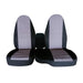 DURAFORCE 1998-2003 Ford Ranger 60/40 Highback Truck Seat Covers Black Silver Cotton