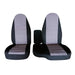 DURAFORCE 1998-2003 Ford Ranger 60/40 Highback Truck Seat Covers Black Silver Cotton