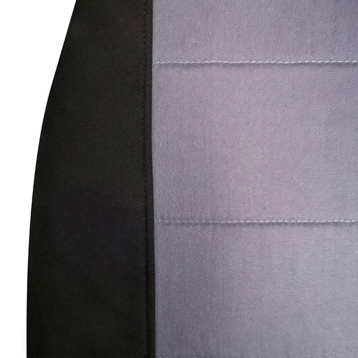 DURAFORCE 1998-2003 Ford Ranger 60/40 Highback Truck Seat Covers Black Silver Cotton