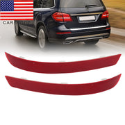 DURAFORCE Mercedes-Benz X166 GL450 GL500 2013-2016 Rear Bumper Reflector Lights 2pcs