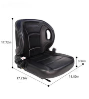 DURAFORCE Forklift Seat with Seatbelt Adjustable Backrest Durable Replacement Part