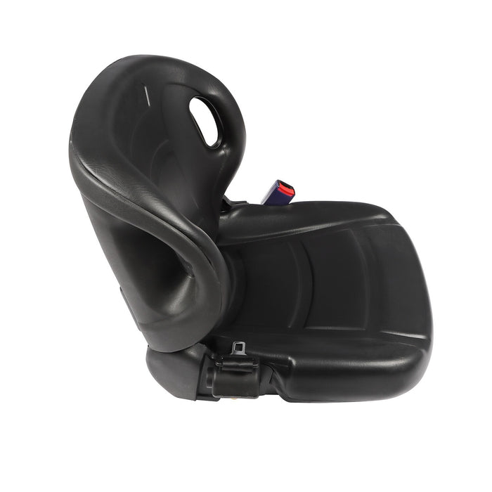 DURAFORCE Forklift Seat with Seatbelt Adjustable Backrest Durable Replacement Part