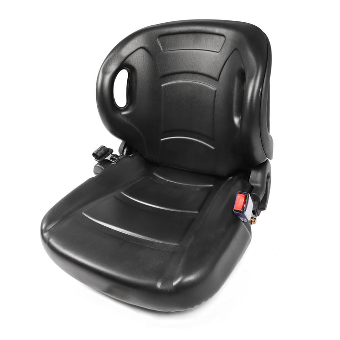 DURAFORCE Forklift Seat with Seatbelt Adjustable Backrest Durable Replacement Part