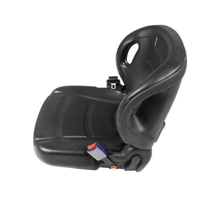 DURAFORCE Forklift Seat with Seatbelt Adjustable Backrest Durable Replacement Part