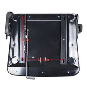 DURAFORCE Adjustable Forklift Tractor Seat with Suspension, Backrest, Armrest & Safety Bel
