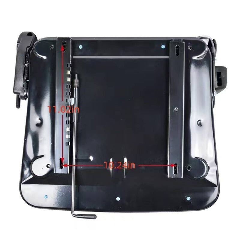 DURAFORCE Adjustable Forklift Tractor Seat with Suspension, Backrest, Armrest & Safety Bel