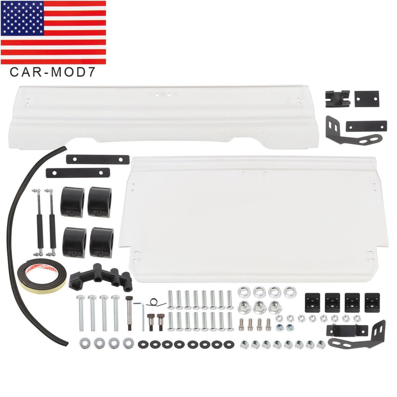 DURAFORCE Polaris RZR XP 1000/S4 90014-18 Full Flip Up Split Windshield 2-in-1