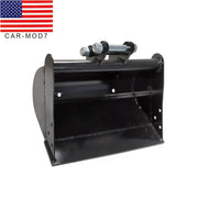 DURAFORCE Mini Excavator 500mm Plain Grading Bucket Flat Attachment for Mini Excavators
