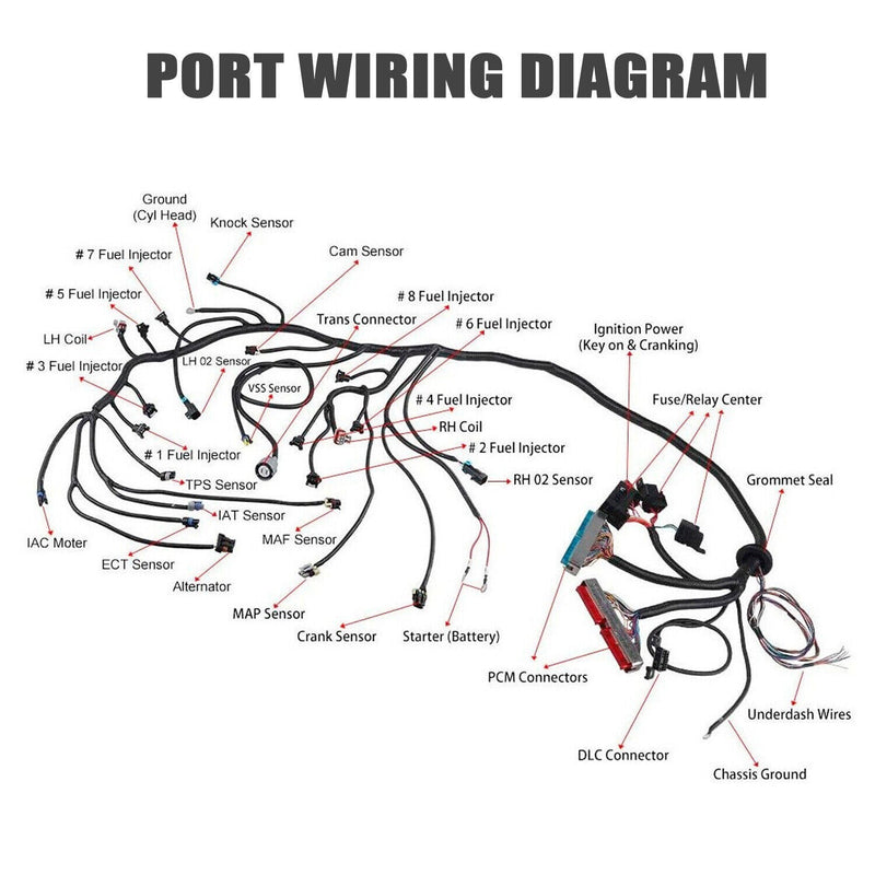 DURAFORCE LS SWAPS DBC 4.8-6.0 1999-2006 LS1 4L60E Standalone Wiring Harness NEW
