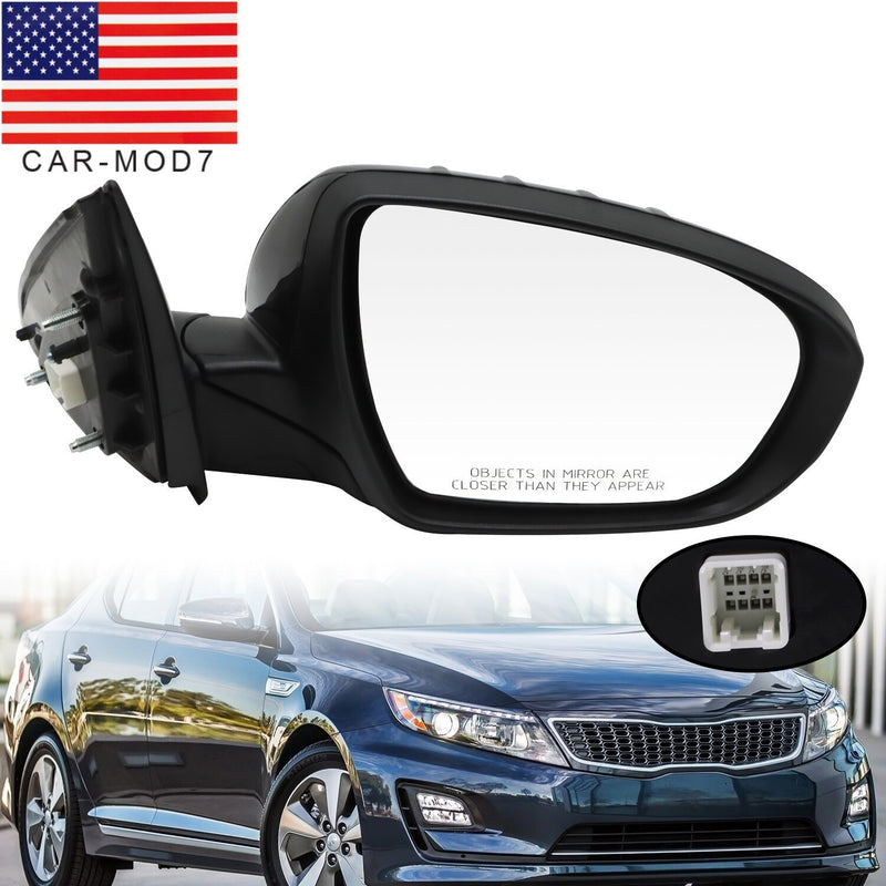 DURAFORCE Kia Optima 2011-2013 Right Side Mirror Black 5Pin Turn Signal Replacement