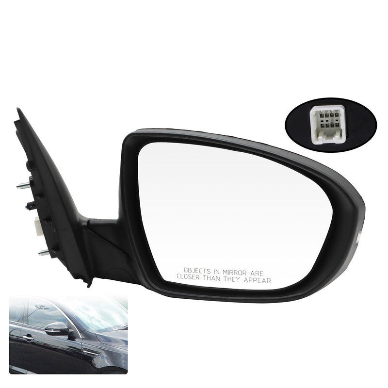DURAFORCE Kia Optima 2011-2013 Right Side Mirror Black 5Pin Turn Signal Replacement