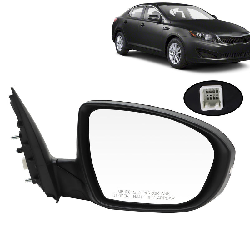 DURAFORCE Kia Optima 2011-2013 Right Side Mirror Black 5Pin Turn Signal Replacement