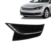 DURAFORCE VW Passat 2012-2015 LH Front Bumper Fog Light Cover Chrome Driver Side