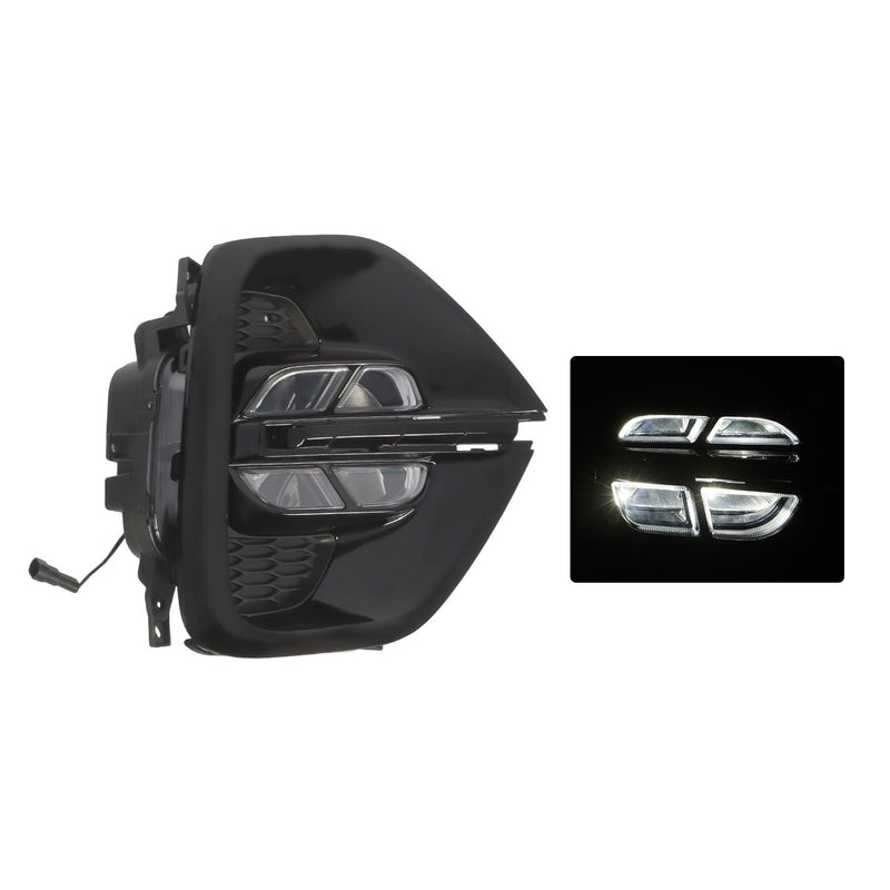 DURAFORCE Kia Sportage 2020-2021 Front LED White Fog Lamp DRL LH RH Replacement
