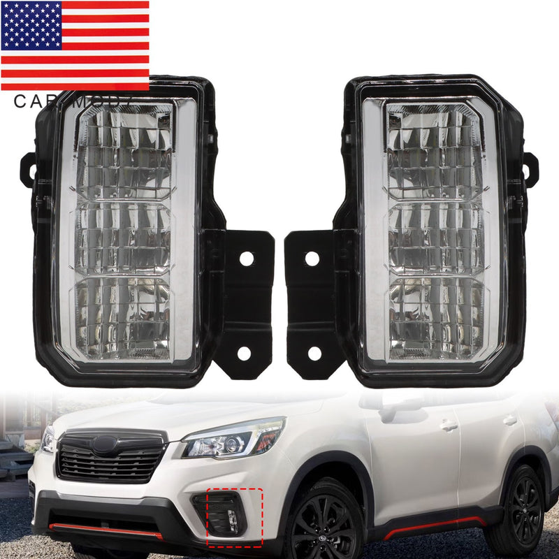 DURAFORCE Subaru Forester 2019-2021 LED Front Fog Lights Bumper Driving Lamp LH+RH
