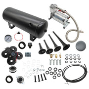 DURAFORCE Truck Car Air Tank 1.5G 150psi 4 Trumpets Loud Train Horn Kit System