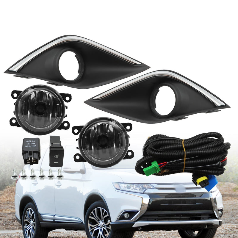 DURAFORCE Mitsubishi Outlander Sport ASX RVR 2016-2018 Front Bumper Fog Lights Set