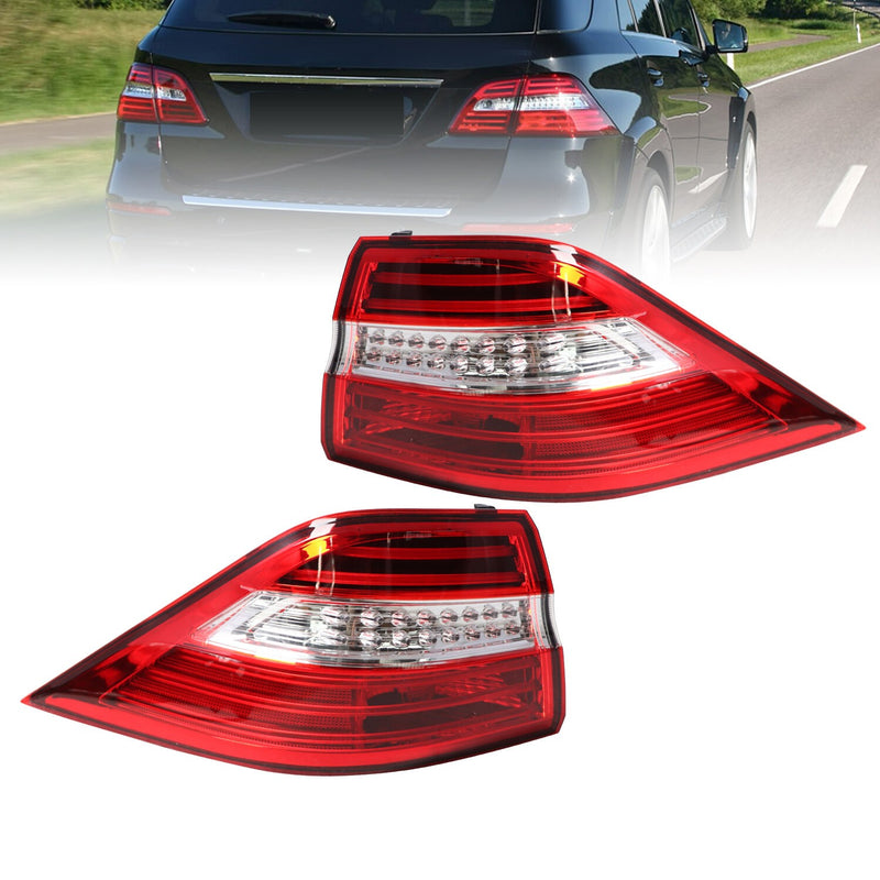 DURAFORCE Mercedes-Benz W166 ML350 2012-2015 LED Tail Light Brake Lamps Outer Pair Set