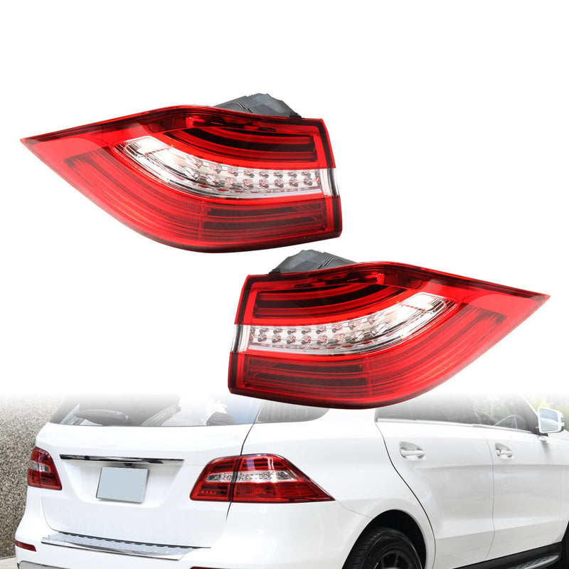 DURAFORCE Mercedes-Benz W166 ML350 2012-2015 LED Tail Light Brake Lamps Outer Pair Set