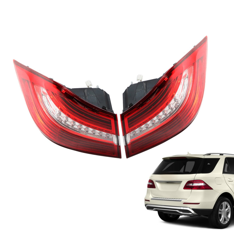 DURAFORCE Mercedes-Benz W166 ML350 2012-2015 LED Tail Light Brake Lamps Outer Pair Set