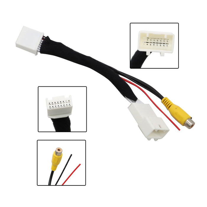 DURAFORCE Scion Toyota Reverse Backup Camera T-Harness for Car Radio Stereo Rear View