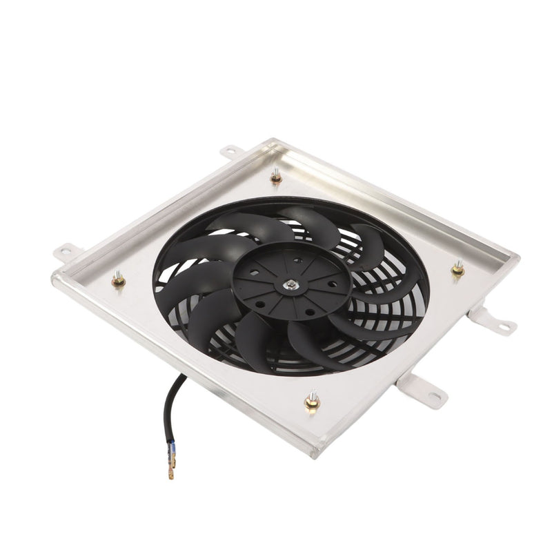 DURAFORCE Aluminum Radiator Shroud & 12" Fan for 1992-2000 Honda Civic EG EK DX EX