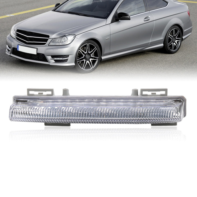 DURAFORCE LED Fog Light Daytime Running Lamp Left Driver Side for Mercedes C250 C350 2012-
