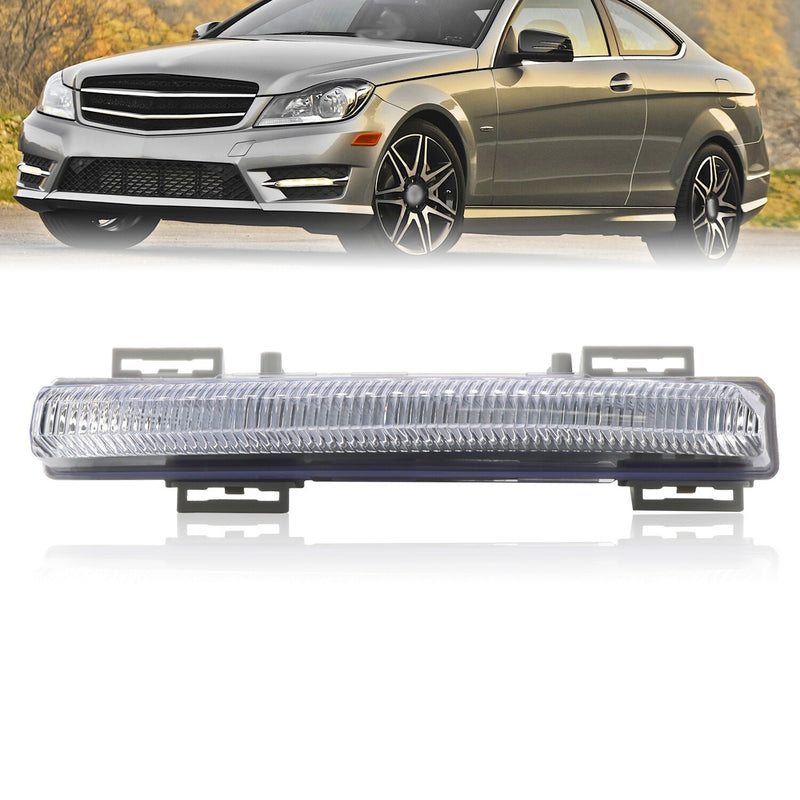 DURAFORCE LED Fog Light Daytime Running Lamp Left Driver Side for Mercedes C250 C350 2012-