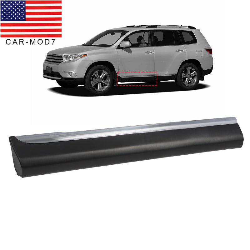 DURAFORCE Front Left Lower Door Molding Trim for Toyota Highlander 2011-2013