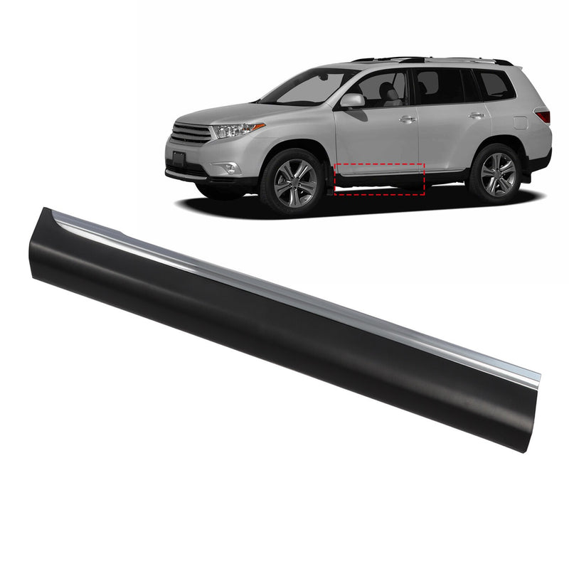 DURAFORCE Front Left Lower Door Molding Trim for Toyota Highlander 2011-2013