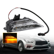 DURAFORCE Front Right Bumper Turn Signal Fog Light for Infiniti Q50 Sport 2014-2020