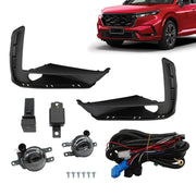 DURAFORCE Honda CRV 2023-2024 Front Bumper LED Fog Lights Set w/ Switch & Wiring Harness