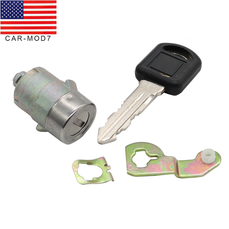 DURAFORCE Front Left Door Lock Cylinder w/ Clips for GMC Chevy Silverado Tahoe 2001-06