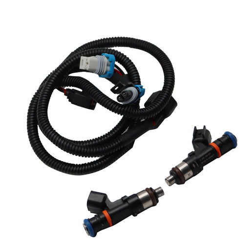 DURAFORCE Fuel Injectors with Harness Pair for 2011-2014 Polaris Ranger XP 800 4X4 Crew