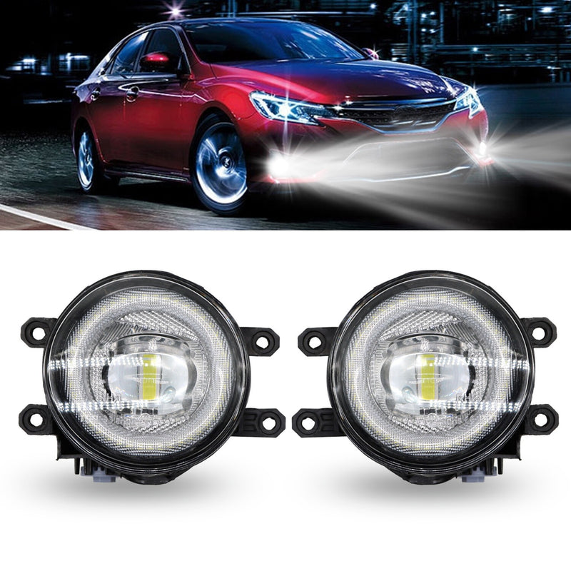 DURAFORCE Front LED Fog Lights Pair for 2006-2012 Toyota RAV4 Replacement Lamp