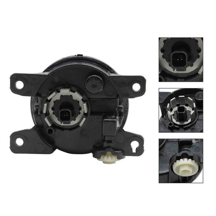 DURAFORCE 2022-2024 Honda Civic Front Bumper LED Fog Lights with Wiring, Switch & Bezel