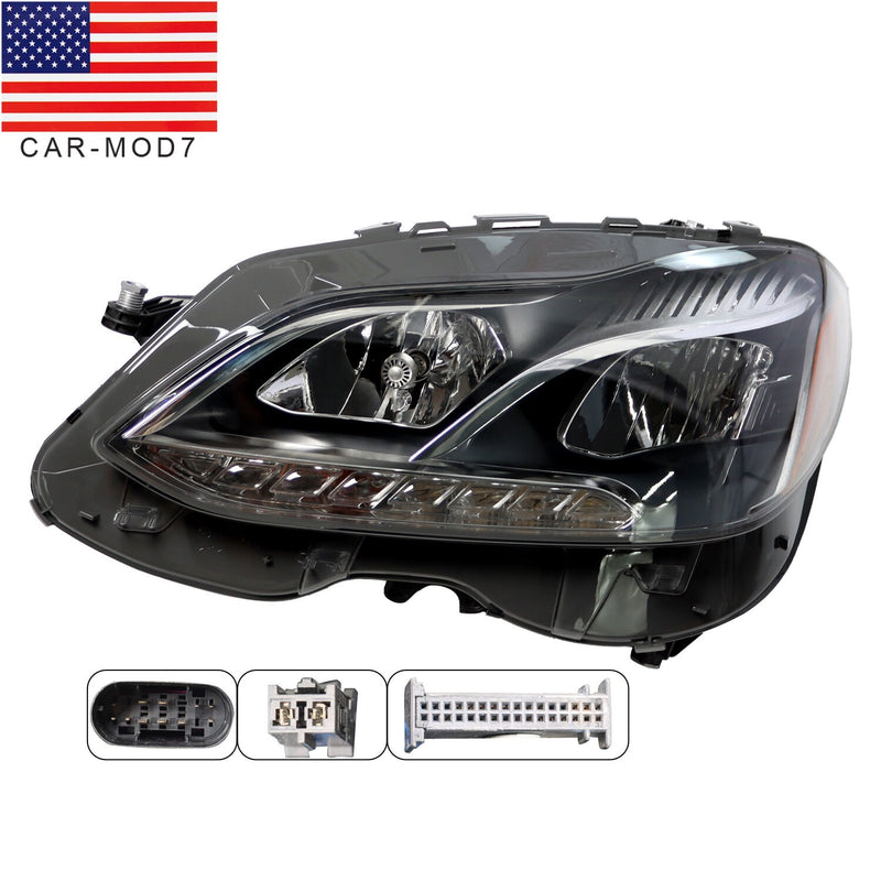 DURAFORCE LED Headlight LH Driver Side for 2014-2016 Mercedes-Benz E-Class W212 Sedan