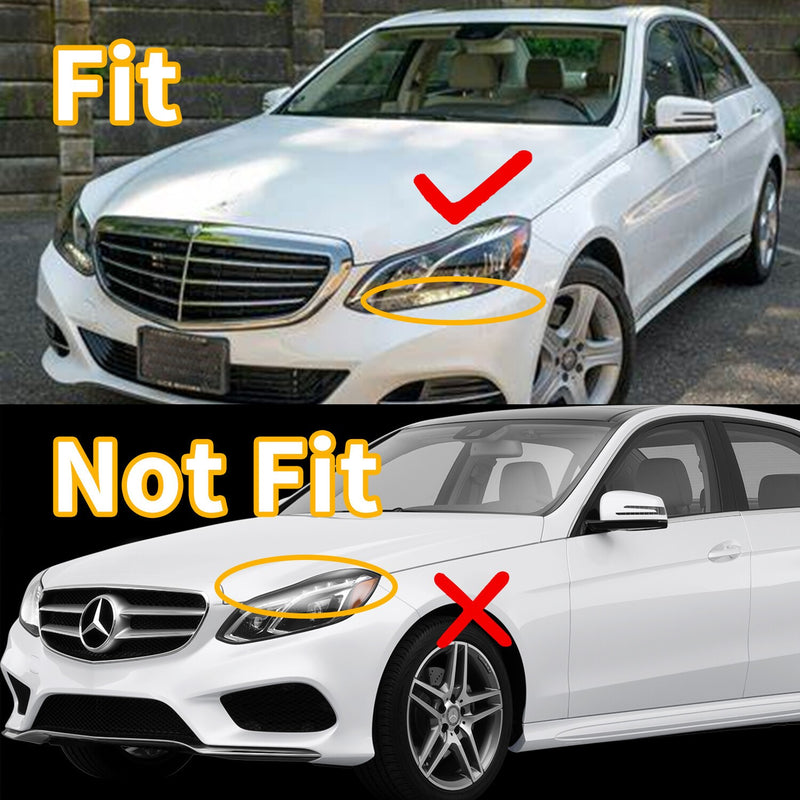 DURAFORCE LED Headlight LH Driver Side for 2014-2016 Mercedes-Benz E-Class W212 Sedan