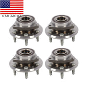 DURAFORCE Front & Rear Wheel Bearing Hubs Set for Chevy Traverse GMC Acadia Enclave